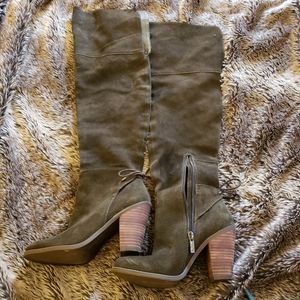 NWOT Jessica Simpson over the knee suede boots